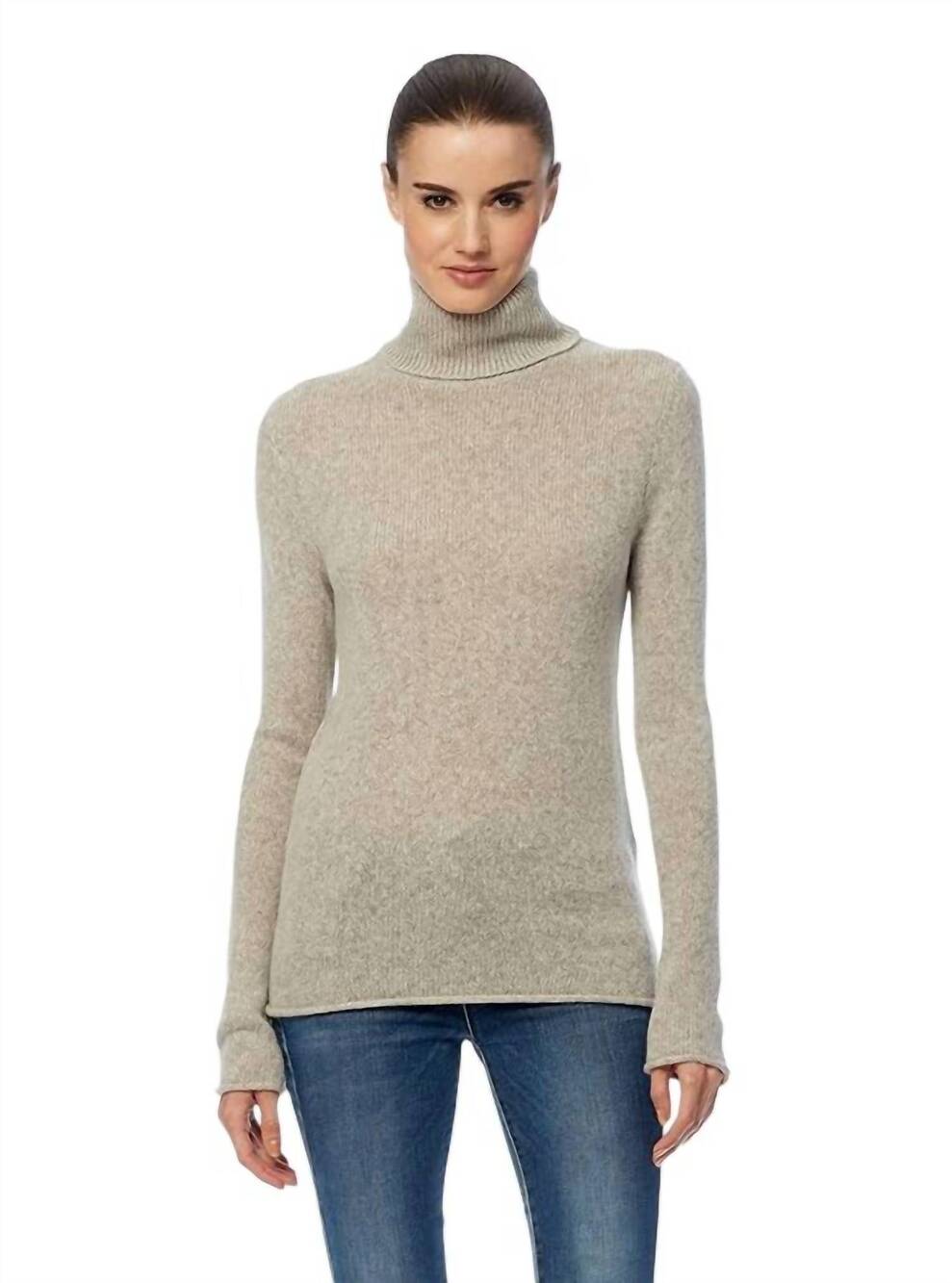 NEW 360 CASHMERE meghan turtleneck pullover sweater in hazel